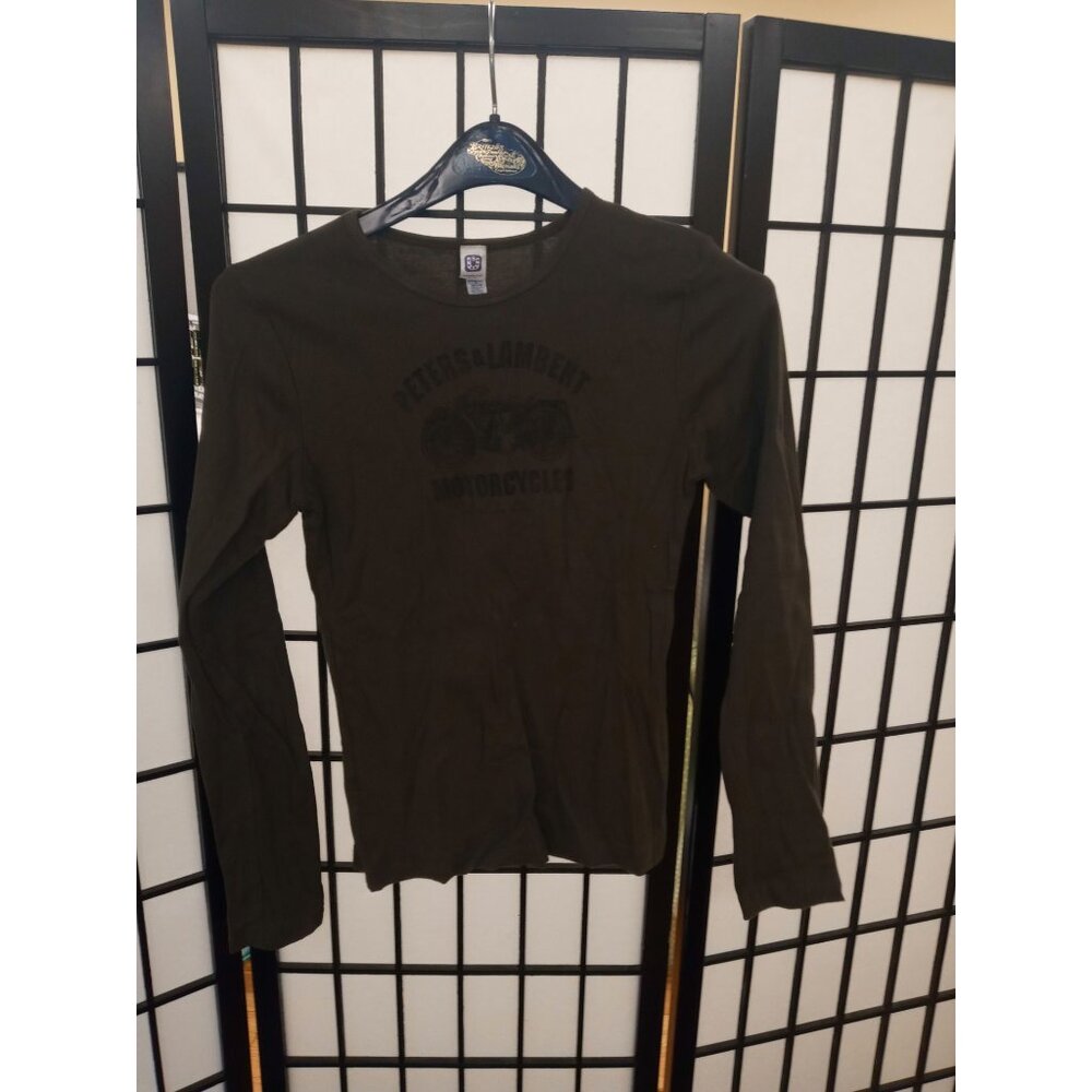 Sundance Graphic Tee Brown Size Small Casual Grunge Streetwear Casual Long Sleev